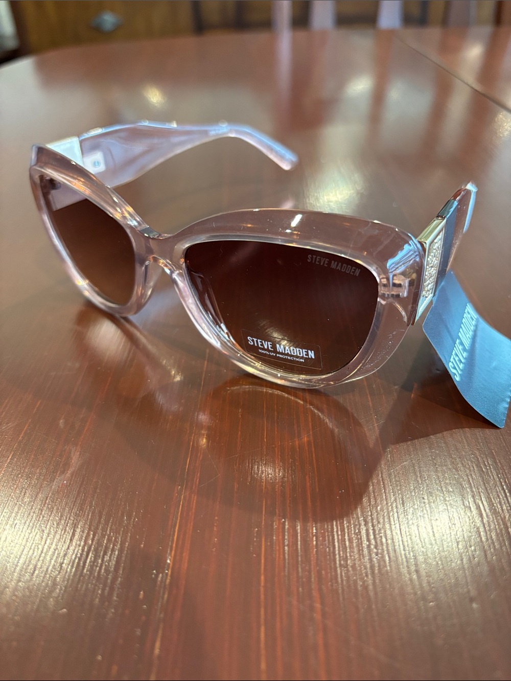 Steve Madden 100% UV protection,rose gold tortoise shell,Cat 2,gradient lens